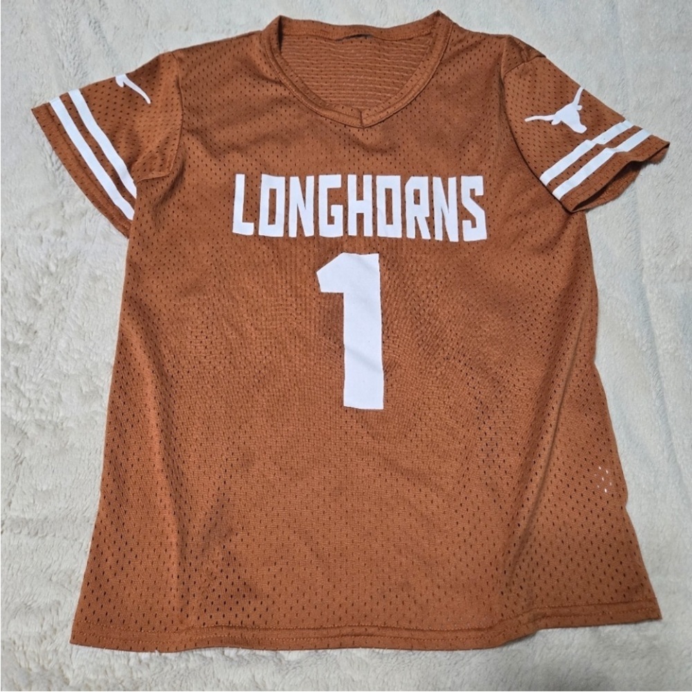 Colosseum Longhorns Kids Jersey - Tan and White